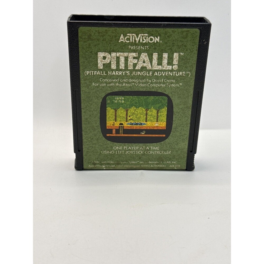 Pitfall! Atari 2600 Game Cart 1982 NTSC-U/C Platformer Activision TESTED